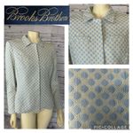 Brooks Brothers  Blazer Blue/ Cream Diamond design size 12 Photo 1