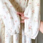 Reformation  Chantal Dress Floral Linen Geraldine White Maxi Size XL NWT Photo 3