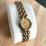 Bulova Caravelle by Ladies Watch Vintage Two-Tone Weave Bracelet Gold-Tone Dial Photo 1