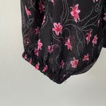 Elizabeth and James Smocked Mock Neck Long Sleeve Top Floral Tank Lined Pattern Photo 6