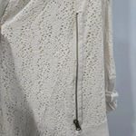 Free People Free People Sweater Women Small White Cardigan Lace Crochet Jacket Hoodie Photo 7