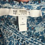 Derek Lam  10 Crosby “Ditsy” Silk Cold Shoulder Blouse Photo 9