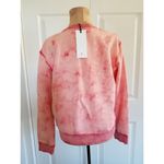 Vigoss  Womens Pullover Sweatshirt Pink/Peach Tie Dye Long Sleeve Crew Neck Sz S Photo 1
