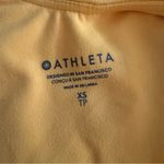 Athleta Conscious Crop Yellow High Neck Racerback Yoga Longline Bra Top size XS Photo 3