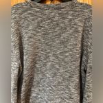 Madewell Telluride Pullover Crewneck Sweater in Marled Gray Black White Sz Small Photo 11