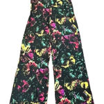 New! NWT BCBG Maxazria Multicolored Floral Wide Leg Pants Small Yellow Photo 0