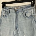 Forever 21 Light wash blue skinny jeans with distressed details Stretch Photo 5