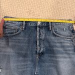 AGOLDE WOMENS 30 Distressed Blue Denim Mini Skirt Photo 4