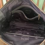 MCM  Gray Shoulder Bag Solid Leather Zip Flap Photo 8