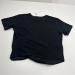 Heartloom  Short Sleeve Top Side Twist Womens Size Medium Black Stretch‎ NEW Photo 9