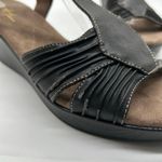 Natural Soul By Naturalizer Sandals Womens 11 Black Evie Wedge‎ Comfort Elements Photo 5