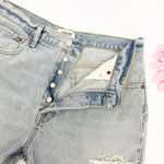 AGOLDE X Free People Riley High Rise Denim Jean Shorts Groove Light Wash Photo 10