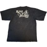 Vintage Bob Marley King Of Music Rasta Reggae Graphic Black Pro Tag T Photo 1