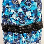 Venezia Womens Multicolor Floral Sleeveless Tunic Blouse Mini Dress Size 26/28 Photo 5