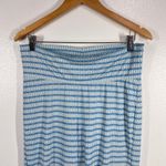 Cabana Life Wide Leg Lounge Pants Blue White Geometric Print Lightweight Medium Photo 8