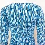 Mata Traders blue ikat 100% cotton dress, size XS Blue Photo 12