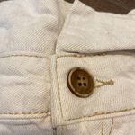 Free People  Off-White Denim Paper Bag Mini Skirt Size 2 Photo 2