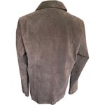 Relativity Suede Leather Full Zip Brown Collared Jacket Size XL Photo 1