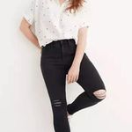 Madewell  9" Mid-Rise Distressed Skinny Jeans in Black Sea‎ Size 28 Photo 0