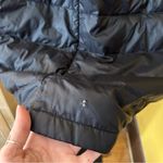 Athleta  Hooded Parka Quilted Goose Down Puffer Coat Winter Jacket Black Size L Photo 4