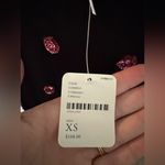 Free People NWT  Milky Way Sequin Maxi Dress Black Pink Ruffle Size XS Photo 9