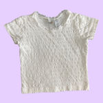 Vintage y2k / 90s White Frilled and Stretchy Blouse 🔥 Size L Photo 0