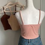 Romwe 3 Piece  Cropped Ribbed Heart Cut Out Summer Ready Tank Top Photo 2