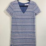 Ali & Jay Women's Blue Fully Embroidered V-neck Short Sleeve Mini Dress Size M Photo 0