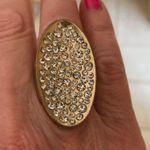 Rhinestone Stretch Ring Retro Oval Shape Trendy Photo 3