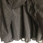 SheIn Black Swiss Dot Frill Tie Neck Ruffle Hem Maternity Dress. Size Medium Photo 8