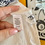 cupio  White and Blue Bell Sleeve Blouse with Ruffled Details - Large Photo 6