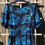 Ann Taylor  Floral Toile Square Neck Shift Dress, Night Sky, Women's, Siz… Photo 11
