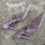 Cult Gaia  Soleil Lace Up Strappy Heel Sandals in Lavender Size 42 EXCELLENT! Photo 5