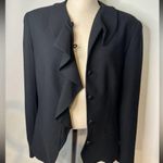 Liz Claiborne Vintage   Elegant Black Women's Jacket 10 long sleeve Photo 3