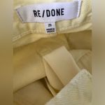 RE/DONE NWT - 70’s Bootcut Jeans | Soft Yellow/Cream Color | Sz 25 Tall | Rare Photo 4
