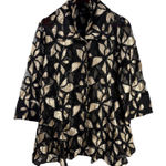 Textured Floral Mesh Jacket Black & Gold Damee Inc Evening Cocktail OX Large Photo 0