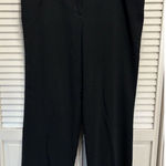 Hillard & Hanson Hilliard & Hanson Black Pants Straight High Rise Zip Hooks Pockets Size 16W Photo 0