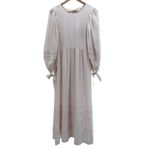 Hunter Bell  Bennett Puff Sleeve Maxi Dress Cream Cottagecore‎ NWT M Photo 3