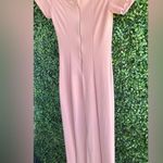 ZARA  - Top Stitched Midi Dress | Short Sleeve/Off The Shoulder - Pale Pink | NWT Photo 12