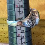 Genuine Jade Sterling Silver Ring Discounted Size 10 Green Photo 9