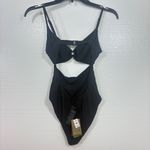 Volcom NWT simply seamless black cut out one piece swimsuit Photo 1