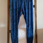 Maaji NWOT blue & black tropical botanical & jaguar print high waisted leggings Photo 0