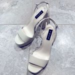 AQUA Bloomingdale’s Cher Ankle Strap Platform High Heel Sandals, Size 9.5 NEW Photo 2