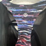 Lululemon Break Free Cropped Layered Tank Top Sports Bra size 6 Multicolor/Black Photo 5