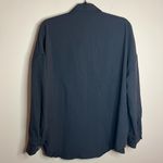 Black And Gold Rhinestone Fringe Women's Button Up Shirt Size L Photo 1