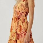 Free People Vernon Mini Dress Sleeveless Tie Shoulder Floral...Size X-Small Photo 1