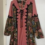 Gunne Sax Rare Vintage 1969 black label renaissance Tapestry Floral red dress Photo 1