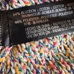 ZARA Knit Rainbow V neck oversized light weight sweater size small Photo 6