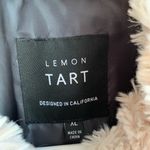 Tart Lemon  Cream Faux Fur Zip Up Vest Photo 2