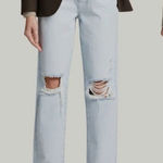 Triarchy  High Rise Straigh Distressed Jeans Photo 0